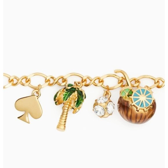 NEW Kate Spade How Charming Hawaii Charm Bracelet - Picture 6 of 9
